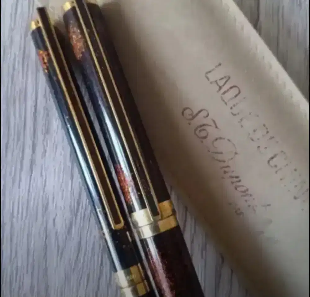 St dupont gold dust signpen dan pulpen authentic original