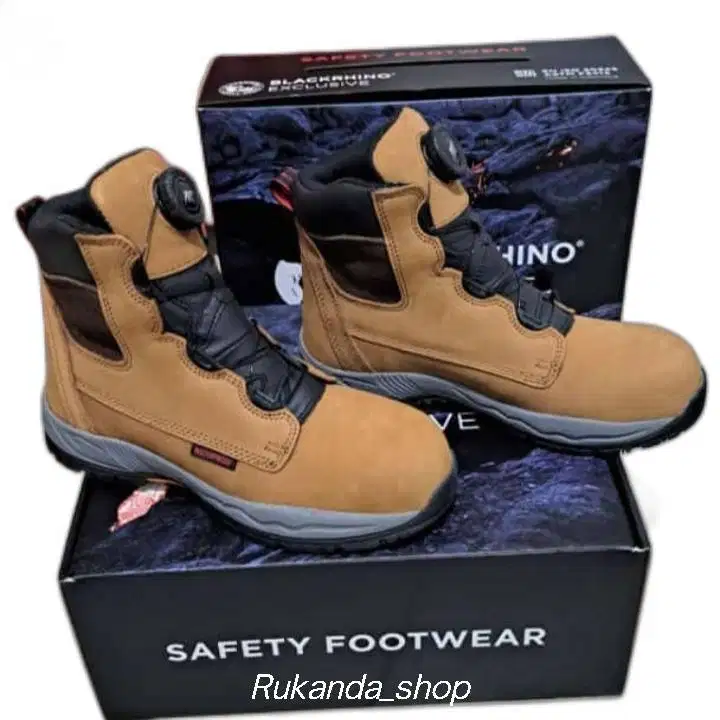 Sepatu Safety Shoes BLACKRHINO EXCLUSIVE 0605 LS CA  BROWN