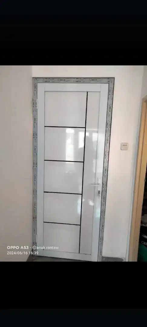 Jual kusen pintu satu dan pintu Dua dari bahan aluminium