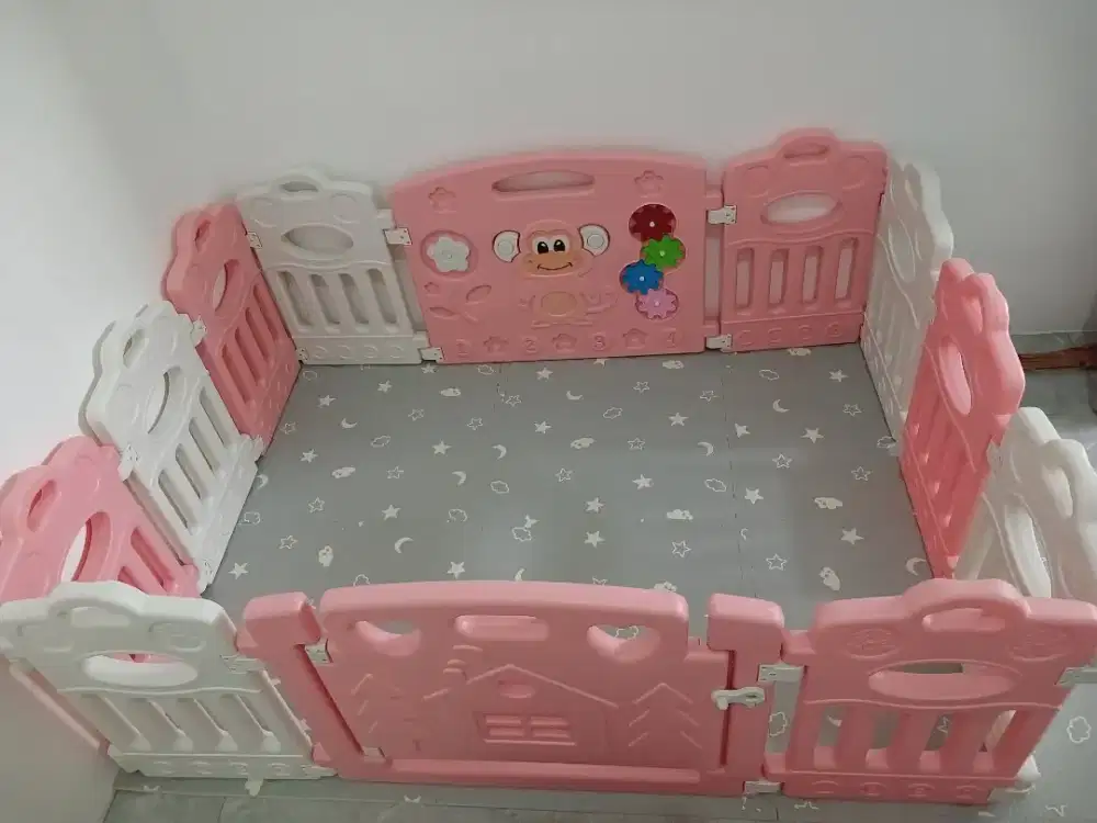 Pagar bayi bermain free headboard