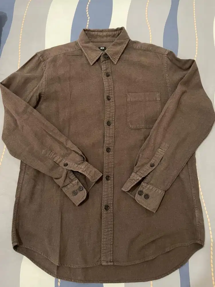 Uniqlo pria L coklat