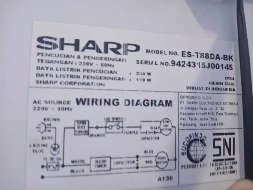 Mesin cuci sharp