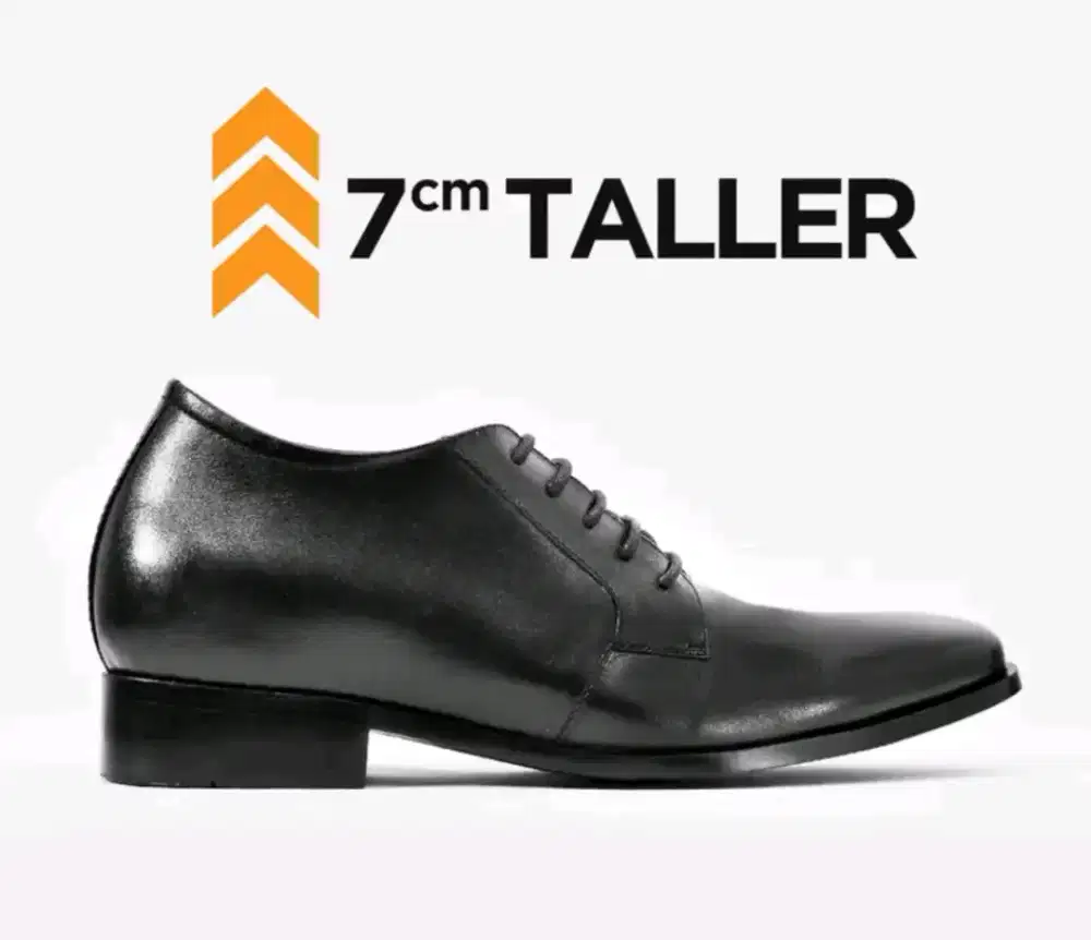 Sepatu Pantofel Peninggi Badan +7cm, Ukuran 41 (26,5cm-27cm)