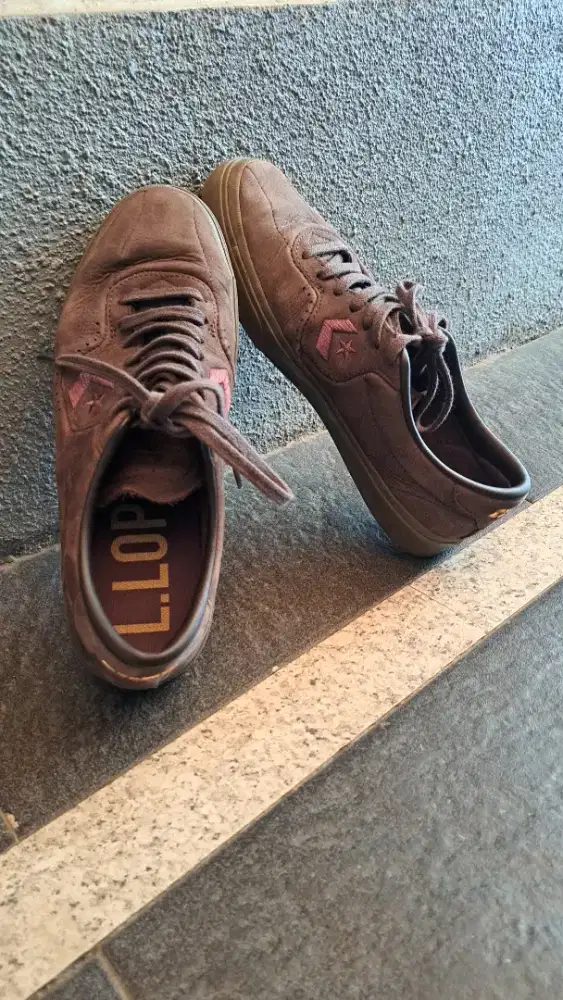 Converse CONS Louie Lopez Pro Nubuck leather Foame Ox Coffe Original