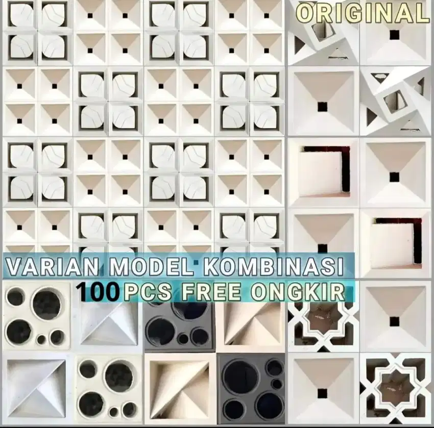 Rosterbeton minimalis macam motif barang