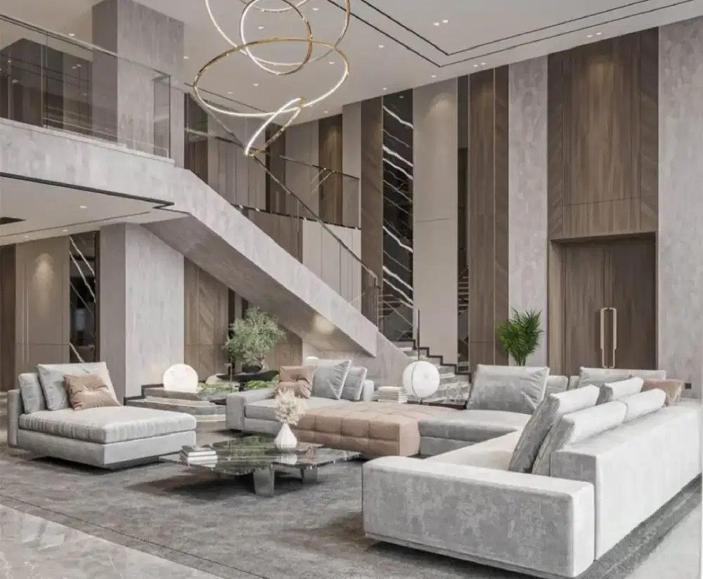 Living room interior furniture jasa renovasi