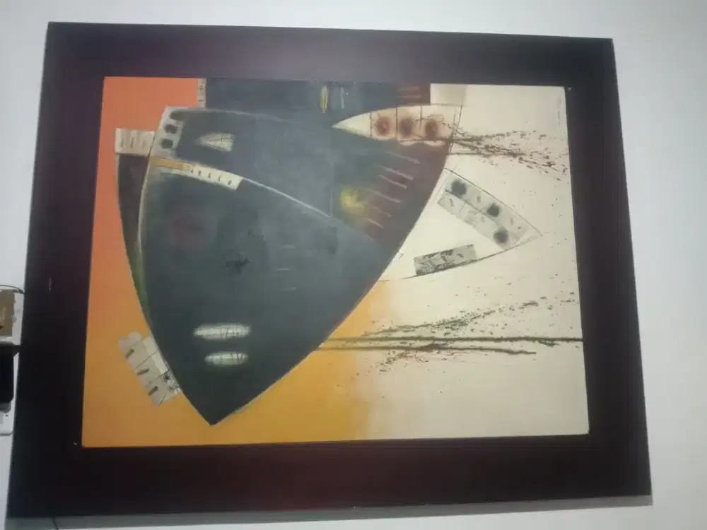 Lukisan abstrak timbul