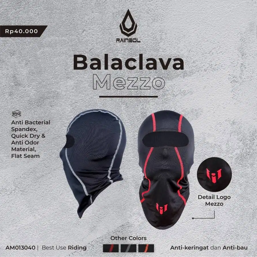 Masker Balaclava Motor Premium Mezzo