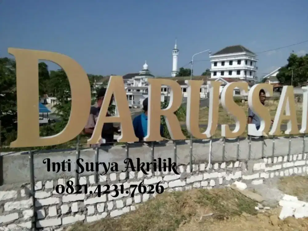 Huruf Timbul Akrilik