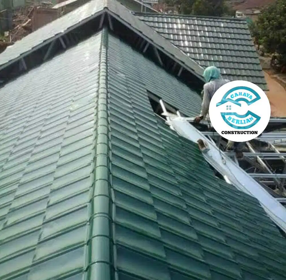monggo bosku  renovasi genteng metal pasir baja ringan terpasang murah