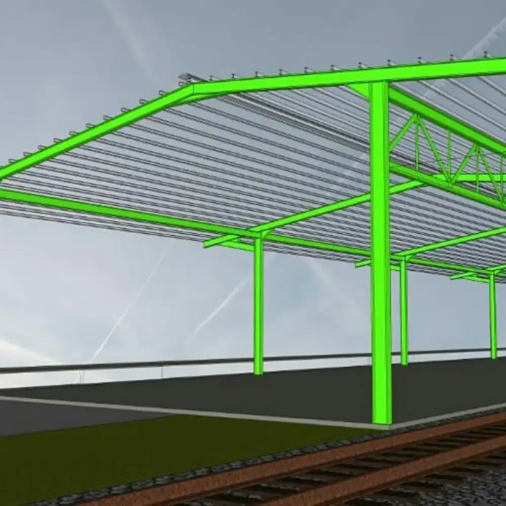 Jasa kanopi, kontruksi atap baja berat dan baja ringan, plafon, pagar