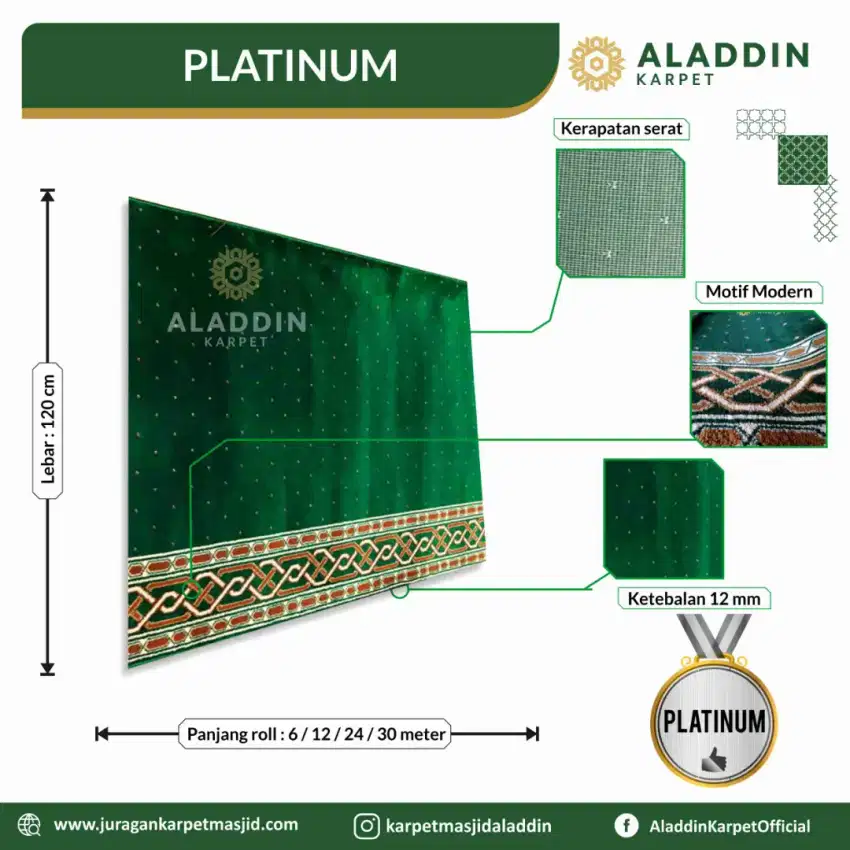 Karpet Masjid dan Mushola Murah Tipe Platinum