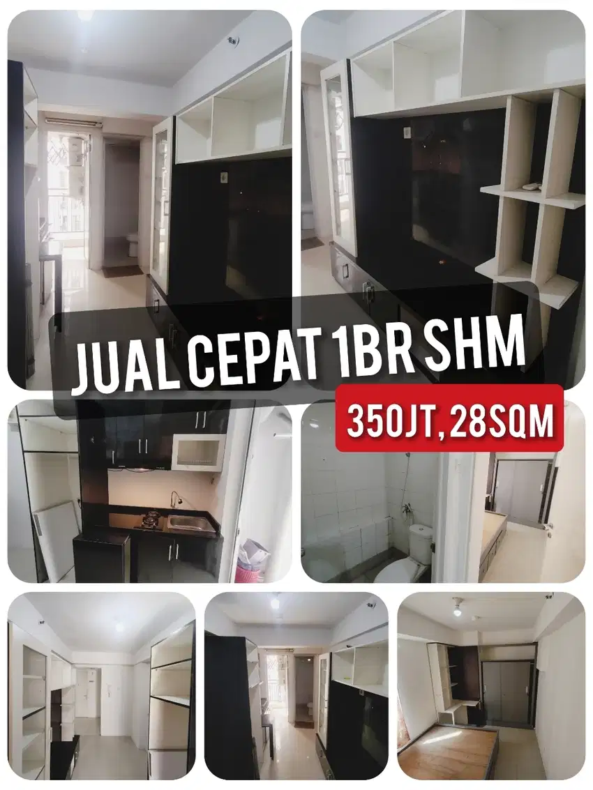 Type 1BR apartemen Bassura City SHM semi furnished