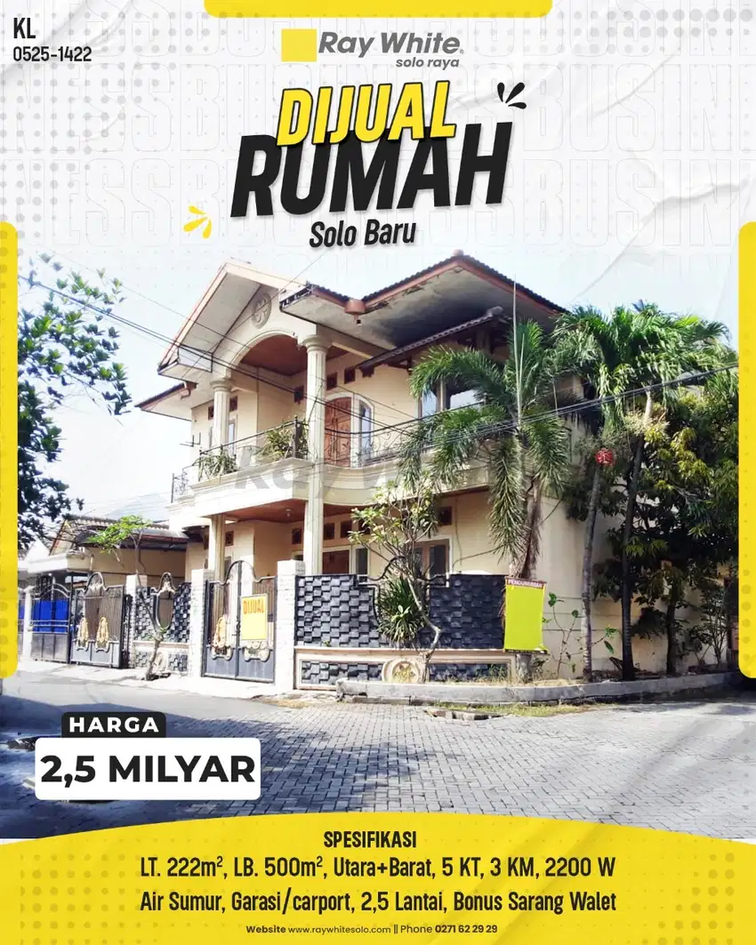Rumah Mewah di Perumahan Solo Baru Grogol Sukoharjo