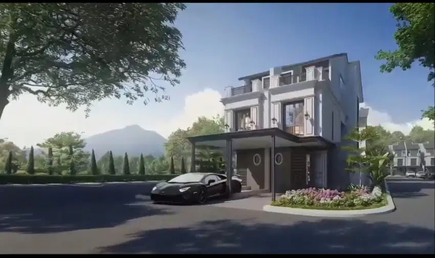Jual Rumah TEPI DANAU 3 LANTAI +4 TAMAN di Podomoro buahbatu bandung