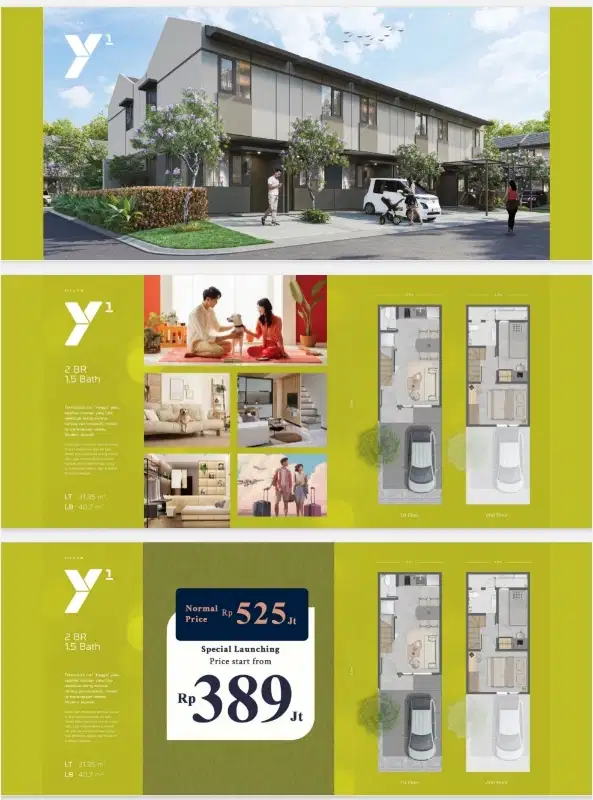 DI JUAL RUMAH PARK SERPONG TYPE Y