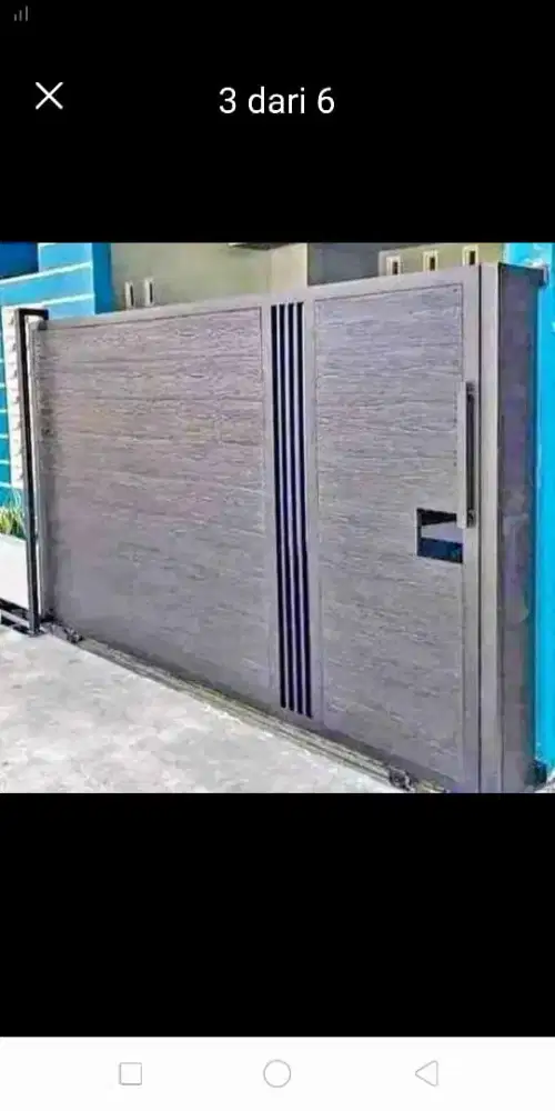 Pagar rumah minimalis grc