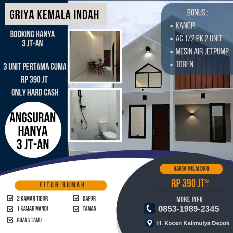 Rumah Dijual di Depok Kalimulya