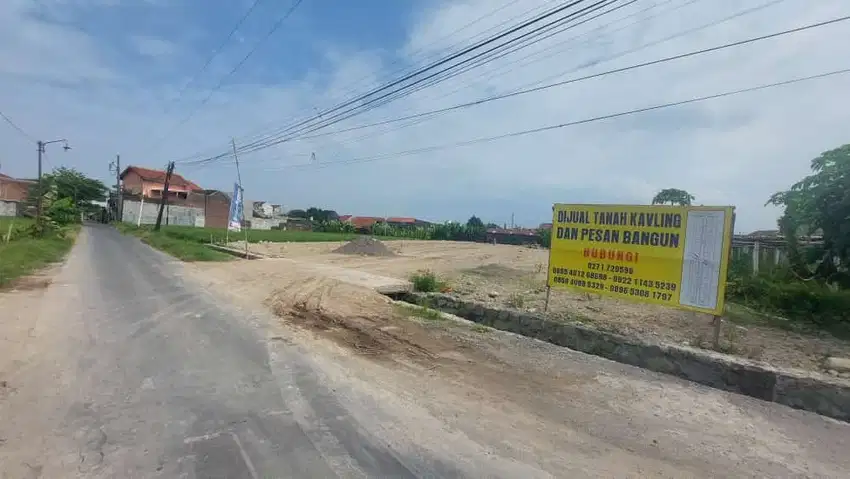 kavling murah di dalam lingkungan perumahan di daerah gentan