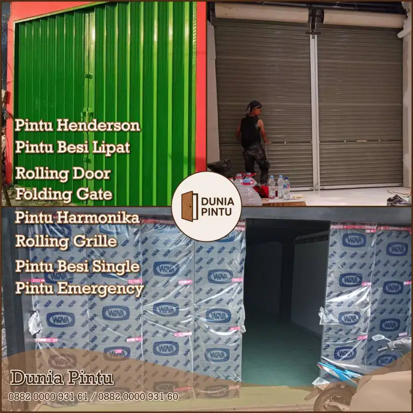 Jual Segala Jenis Pintu Rolling Door Folding Gate Henderson di Bandung