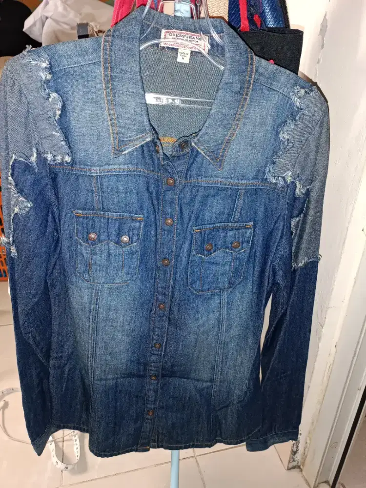 Guess Denim Woman Long Sleeve Shirt