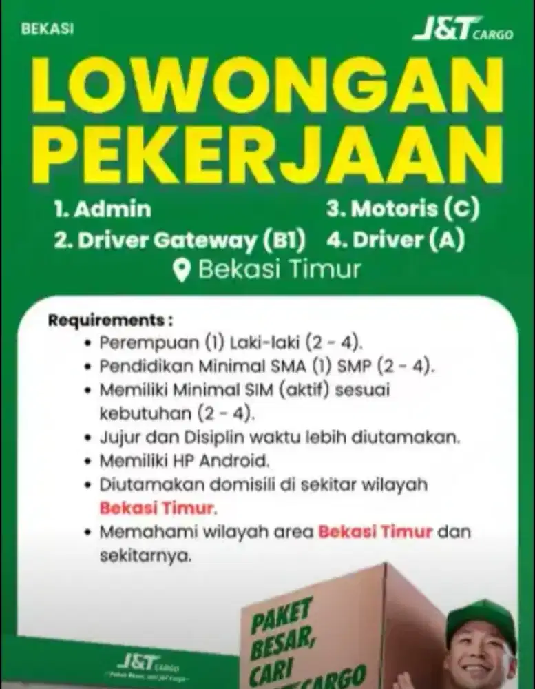 LOWONGAN PEKERJAAN
