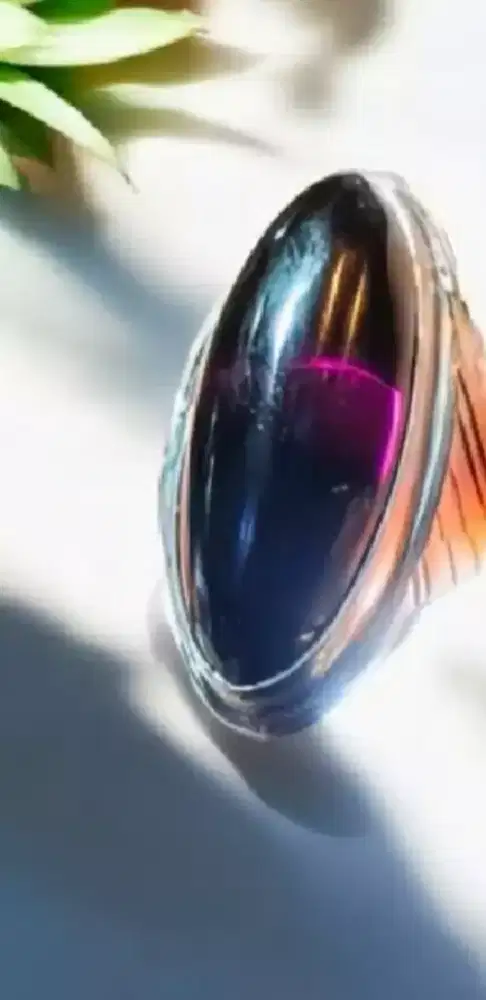 Batu Lawas Kecubung Wulung Asli Model Pandan