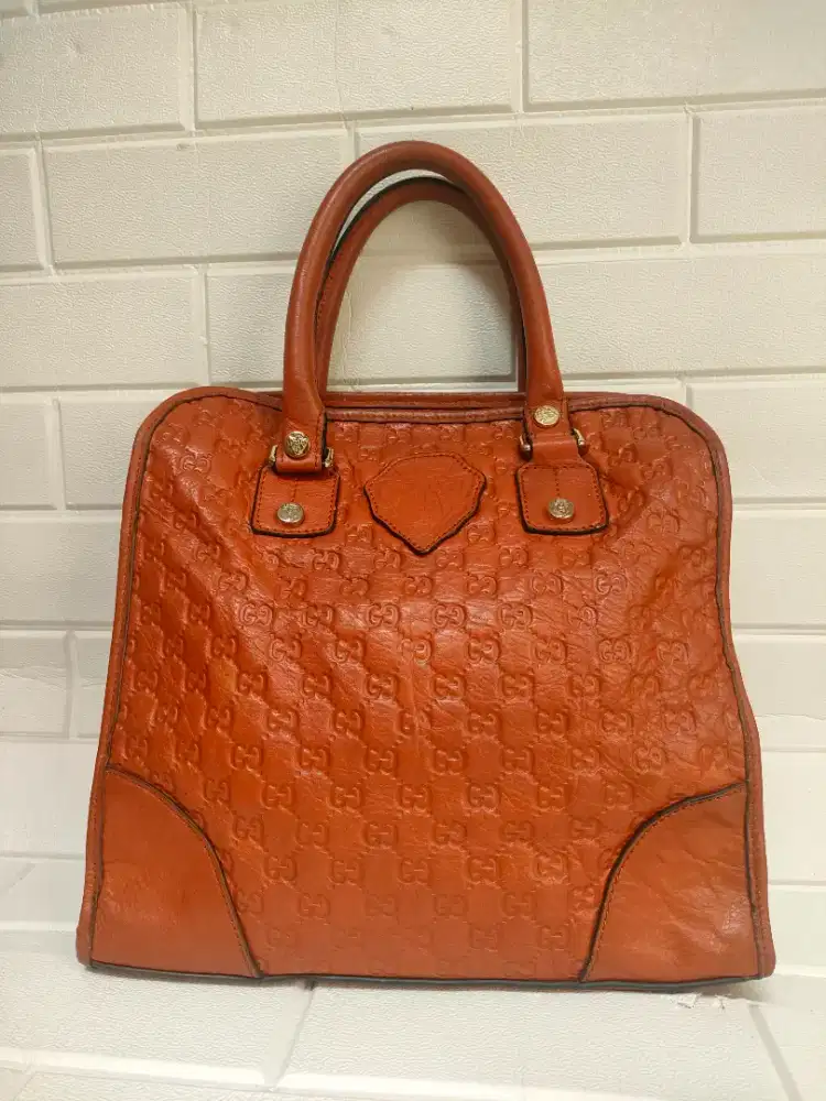 PL tas tote wanita, GUCCI Vintage