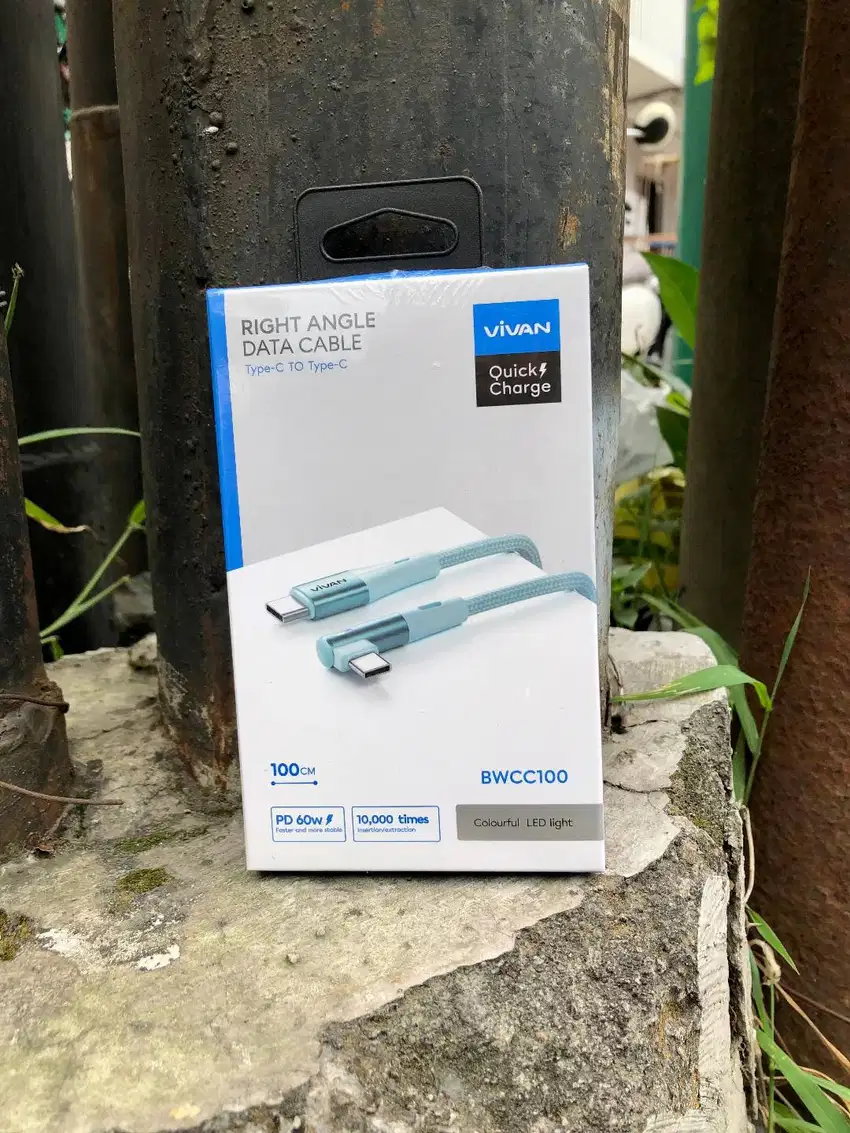 Vivan Data Cable BWCC100 Gaming Type-C to Type-C Fast Charging 60W 1m