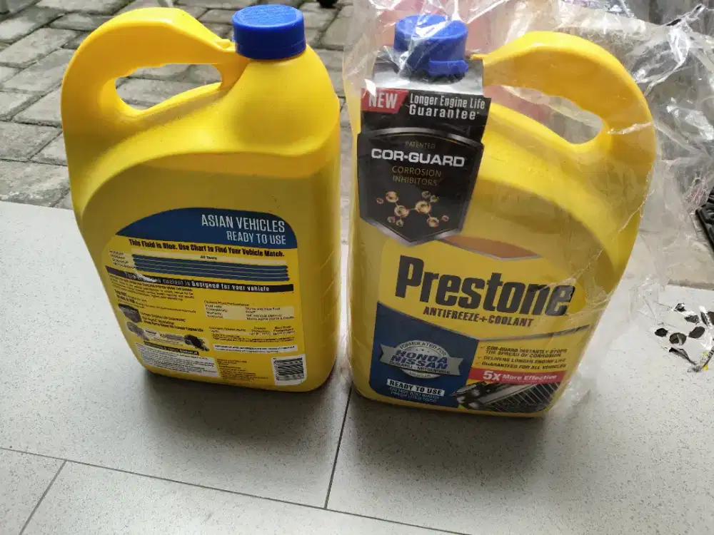 prestone coolant biru for Honda and Nissan
