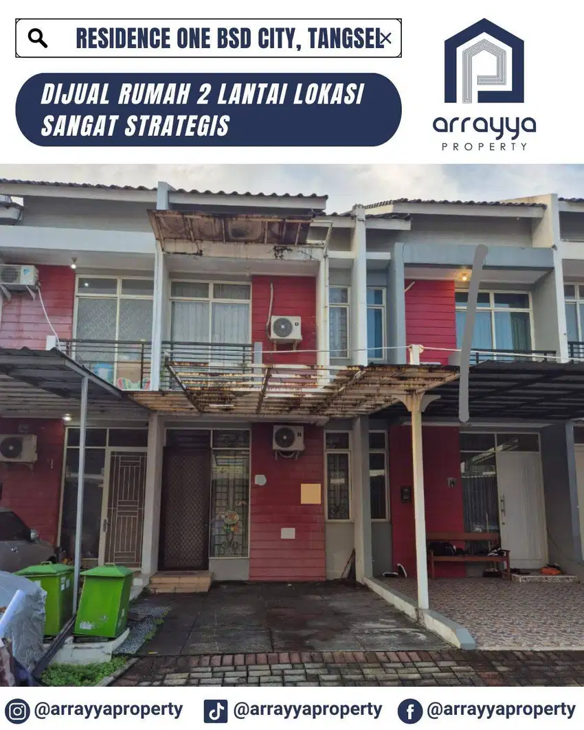 DIJUAL RUMAH 2 LANTAI CLUSTER RESIDENCE ONE BSD 'DMB18