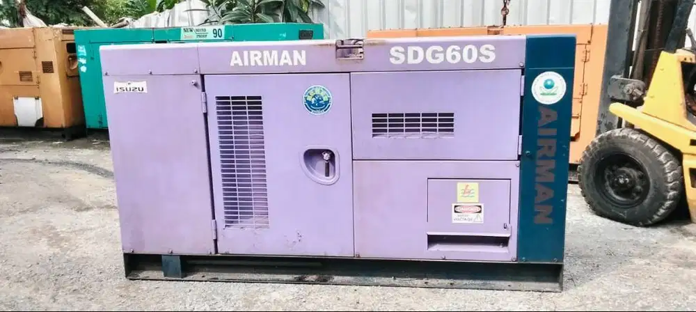 GENSET AIRMAN 60 KVA BUILT UP JAPAN (ORIGINAL)