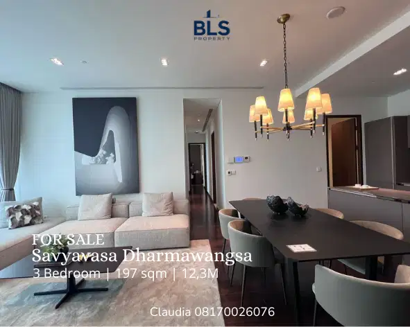 FOR SALE Apartemen Savyavasa Dharmawangsa 3BR