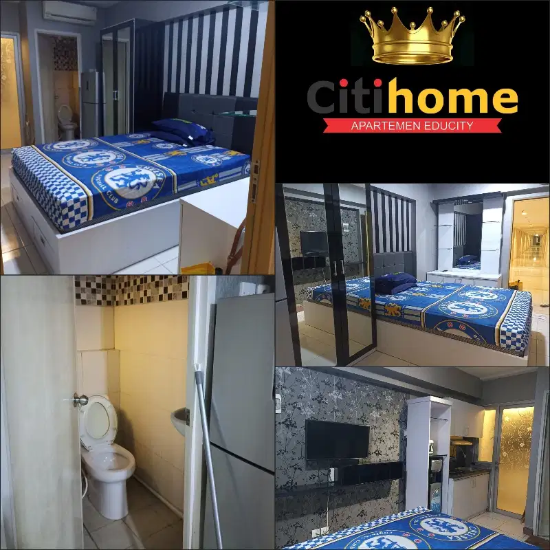 menyewakan apartemen educity 1br harian bycitihome