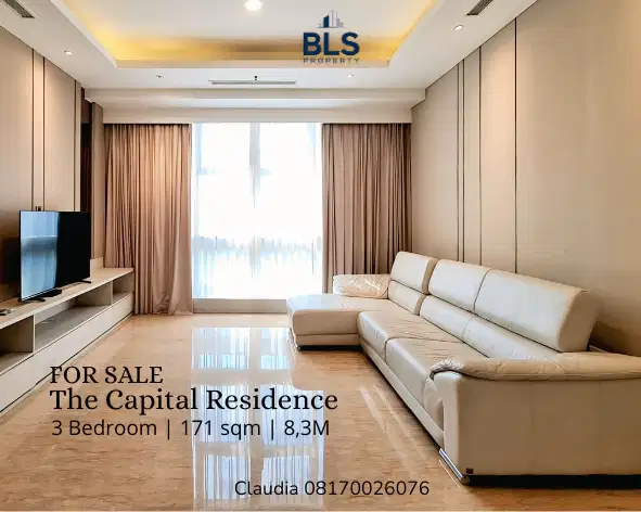 FOR SALE Apartemen The Capital Residence 3BR