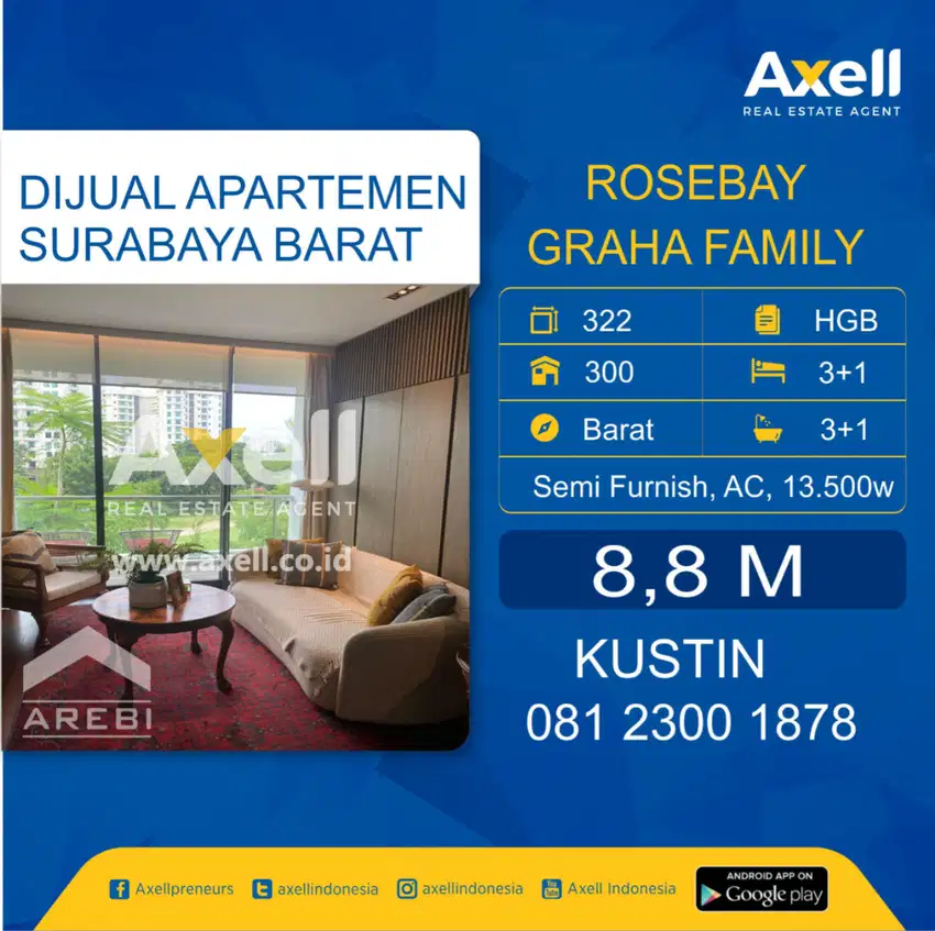 Apartemen Rosebay Graha Family Dijual