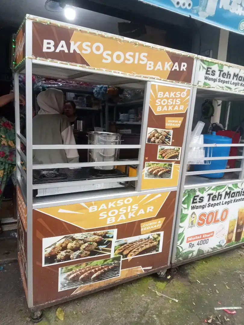 Jual gerobak sosis