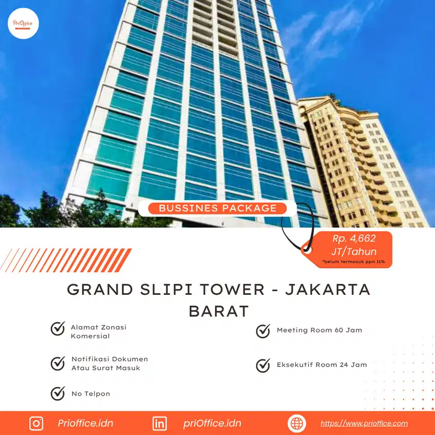 SEWA KANTOR VIRTUAL OFFICE STRATEGIS DI JAKARTA BARAT
