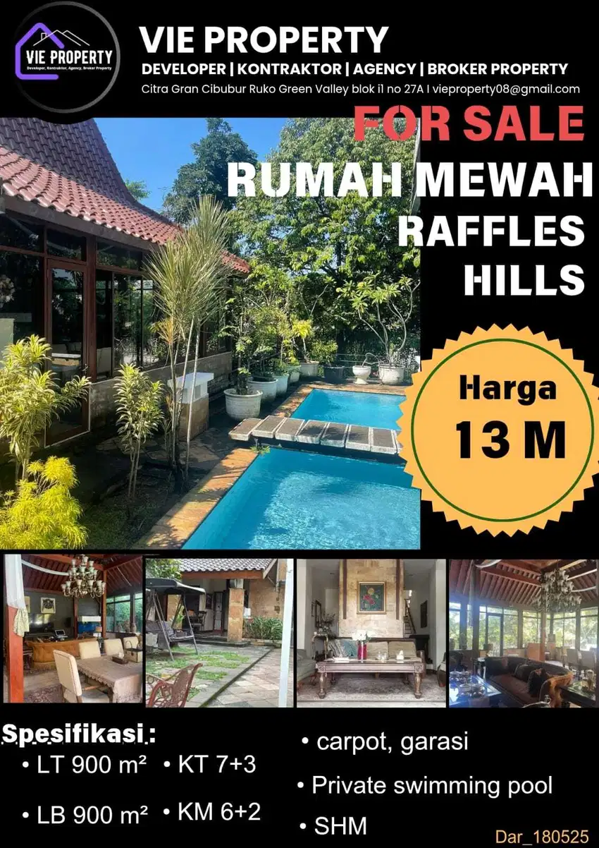 Raffless Hills, Cibubur, mewah, estetik, nyaman,harga bawah pasaran