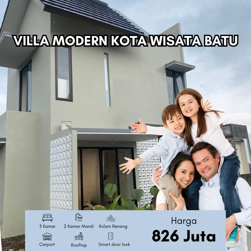 Villa Kota Wisata Batu Siap Bangun Fasilitas Lengkap dan Dekat Wisata