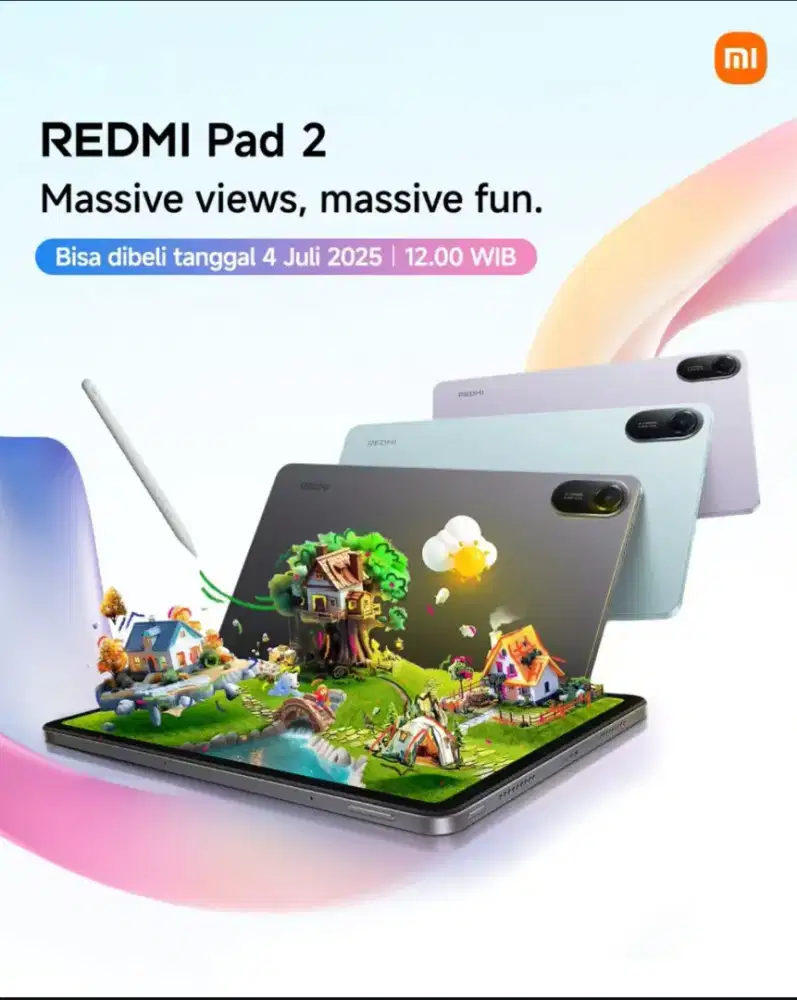 Belajar & Bermain game lebih seru Dgn Redmi pad 2