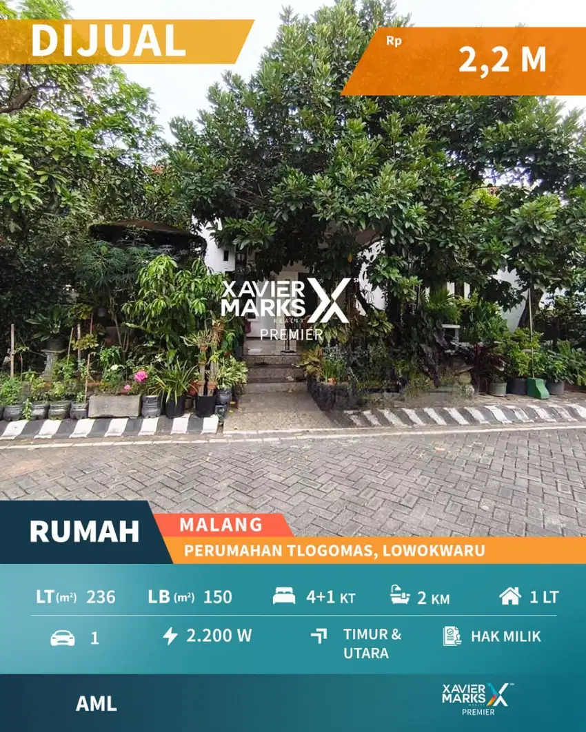 Dijual Rumah Hook Akses Mudah di Tlogomas Malang