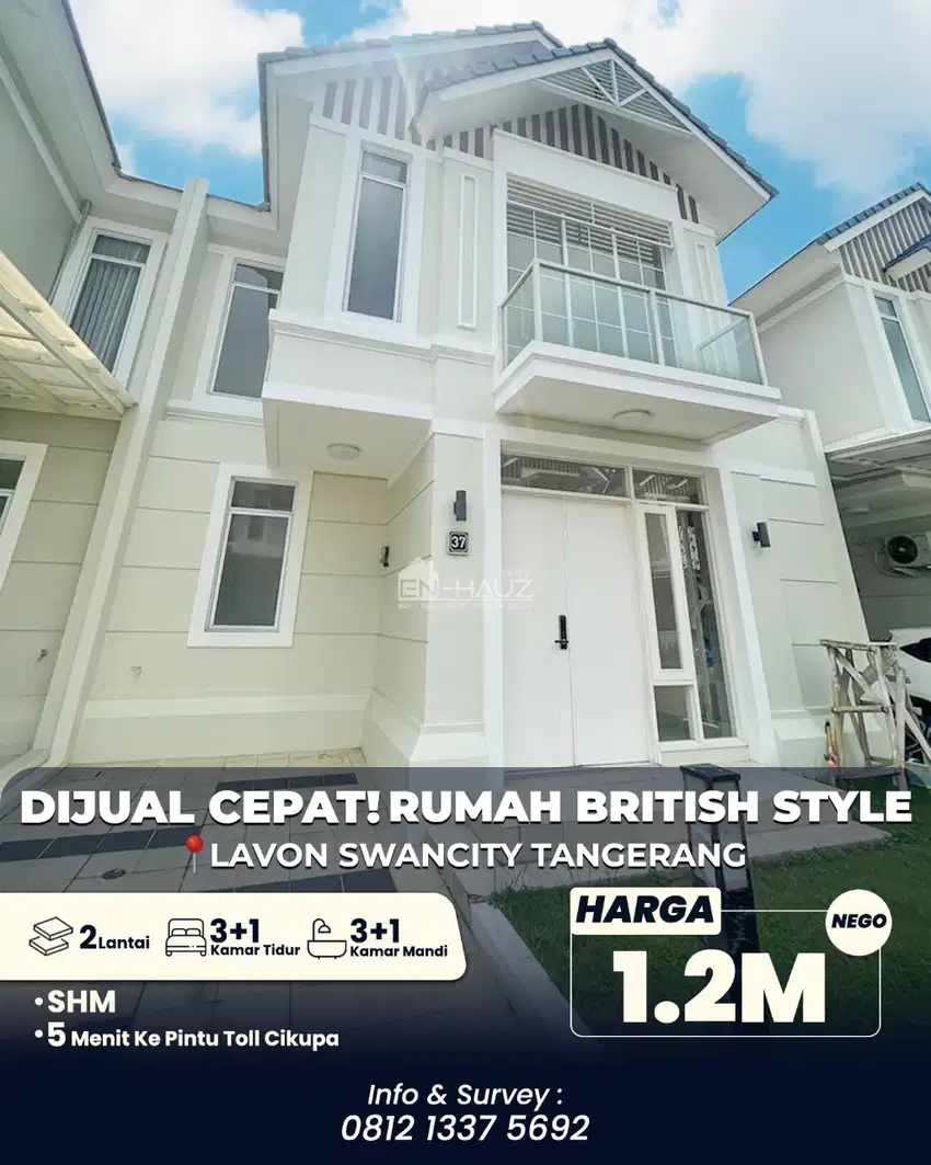 DIJUAL RUGI RUMAH LAVON SWANCITY TANGERANG