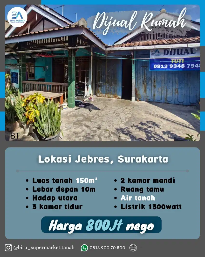 Rumah Di Jebres Surakarta
