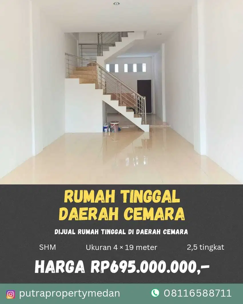 DIJUAL RUMAH TINGGAL DI DAERAH CEMARA