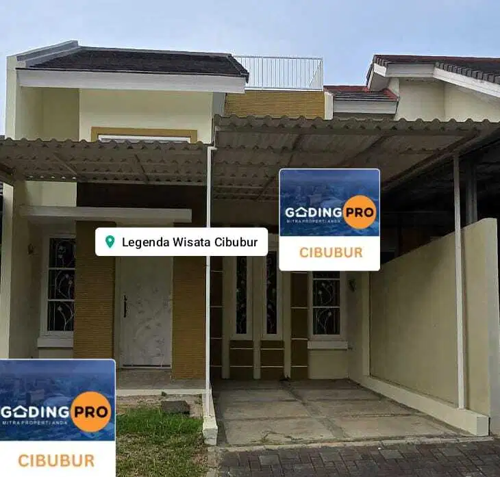 Rumah 1,5 Lantai Ter MURAH di Legenda Wisata Cibubur