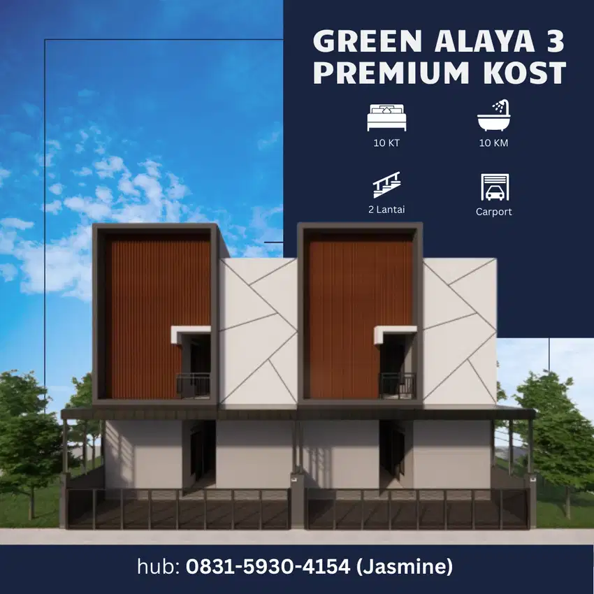 Dijual Kost Premium Kota Malang | 10 menit Kampus UB