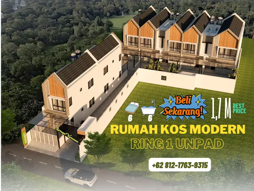 Rumah Kost Modern Jatinangor: Cuan Tiap Bulan
