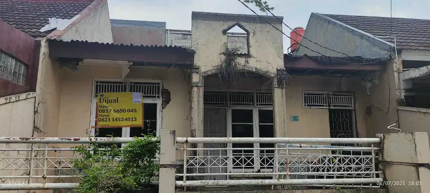Rumah Butuh Renovasi Harga Murah Lokasi Bagus di Villa Bogor Indah
