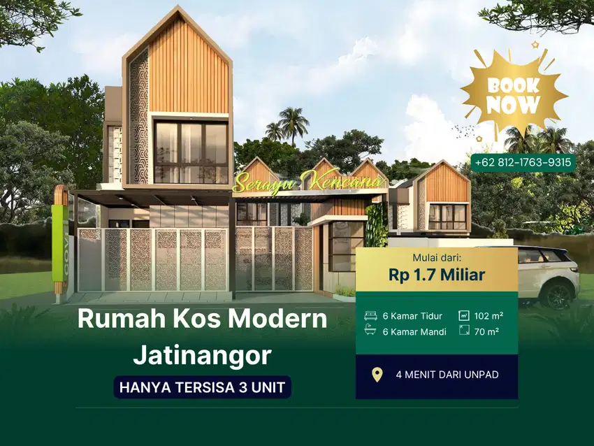 Kost Mewah Siap Huni di Jatinangor
